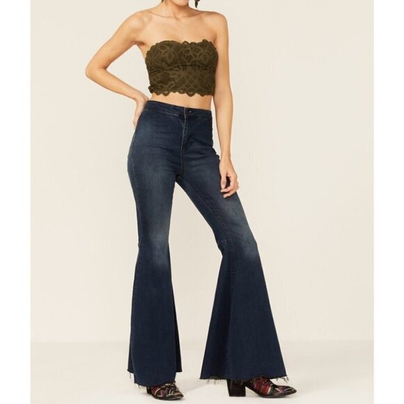 Free People Army Olive Adella Corset Bra bralette size Small - Picture 13 of 15